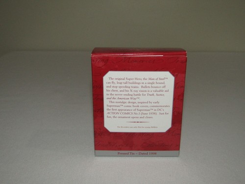 Hallmark Keepsake Ornament 1998 Superman Edición Conmemorativa Fiambrera Ornamento - Imagen 2 de 3