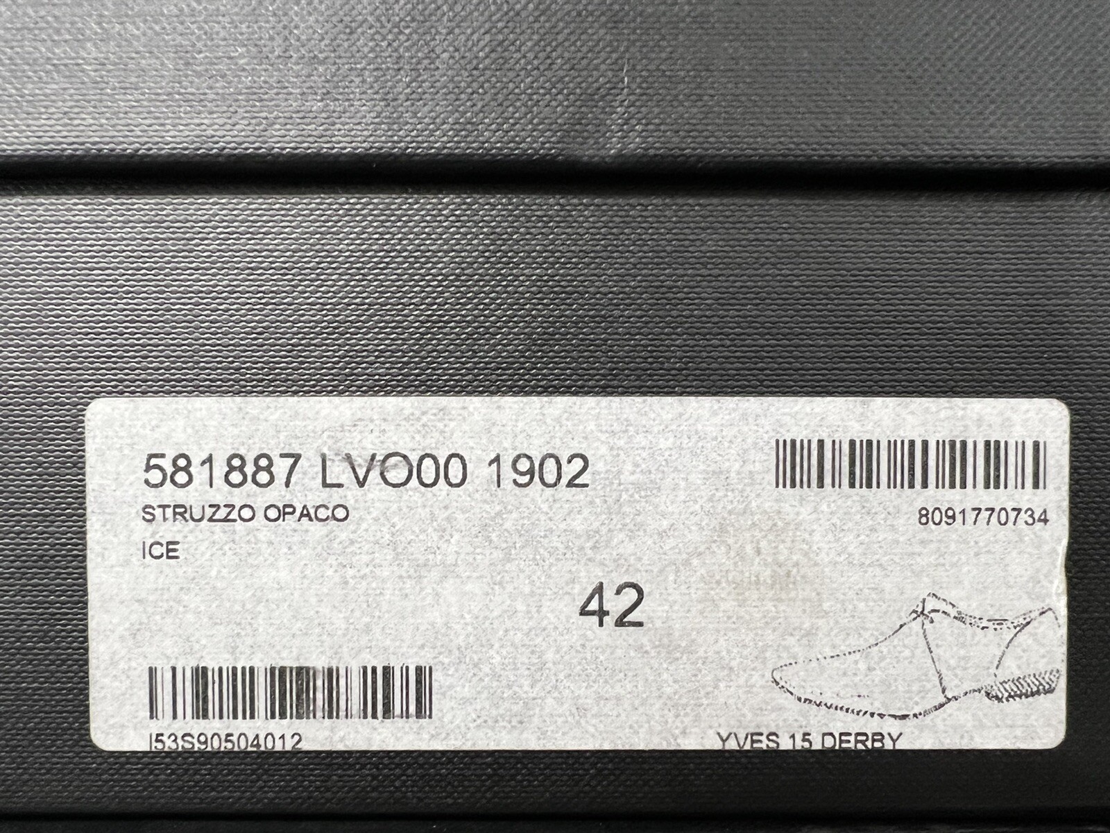 Scarpe Saint Laurent in pelle di struzzo avorio da 2.000 dollari taglia US 9 Made in Italy