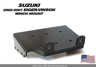 Juego de cabrestante y kit de montaje Kfi 3000 lb para Suzuki Eiger 400 02-07 Foto 2 de 2