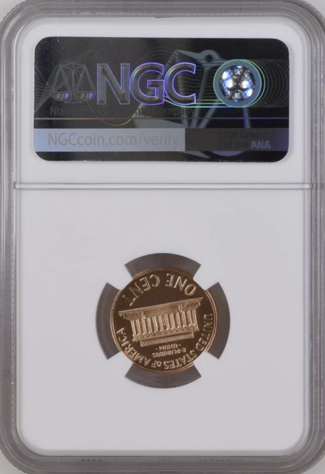 1960 Small Date Lincoln Memorial 1¢ NGC PF 68 RD Cameo - Image 2 of 2