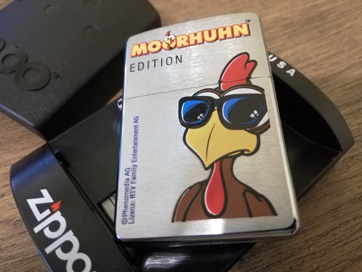 VTG ULTRA RARE 2002 ZIPPO LIGHTER SPECIAL EDITION GAME MOORHUHN