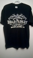 Brad Paisley Bonfires & Amplifiers Tour T-Shirt Black Large Country