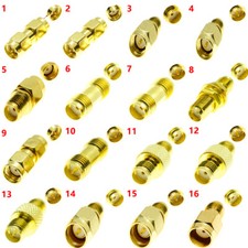1Pcs SMA Male Female To SMA RPSMA Plug Jack RF Connector Adapter Converter