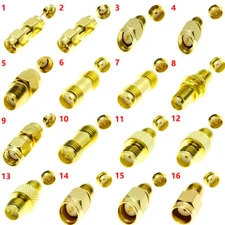 1Pcs SMA Male Female To SMA RPSMA Plug Jack RF Connector Adapter Converter