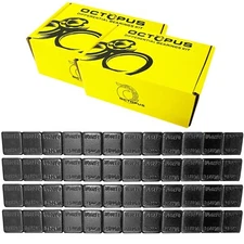 2 Boxes BLACK COATED Wheel Weights 0.25 1/4 OZ STICK ON ADHESIVE TAPE - 1200 PCS