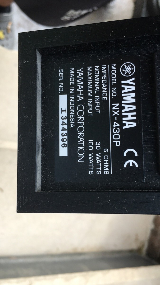 5X Yamaha NX-430P Surround Sound & 1X NX-C430 Center Speaker Piano