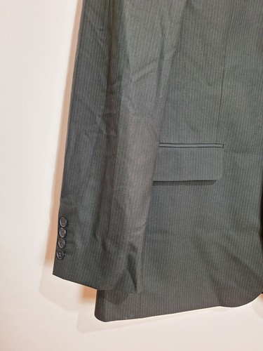 Aston & Gunn Pinstripe Long Suit Jacket Blazer Men Size 44 Black New RRP 80,00 - Picture 3 of 13
