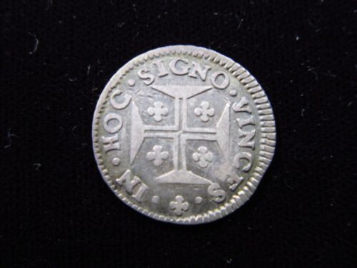 Portugal 3 Vintens ND 1688-1706 Silver KM# 138 Pedro II Lisbon 60 Reis h6416 - Picture 2 of 2