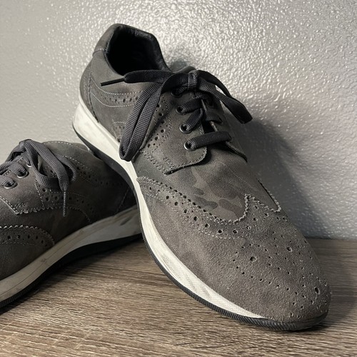 SABATTER E1504 Atmosphere Suede Camo Print Wingtip Men’s Shoes Size US 13 Dress - Picture 3 of 13