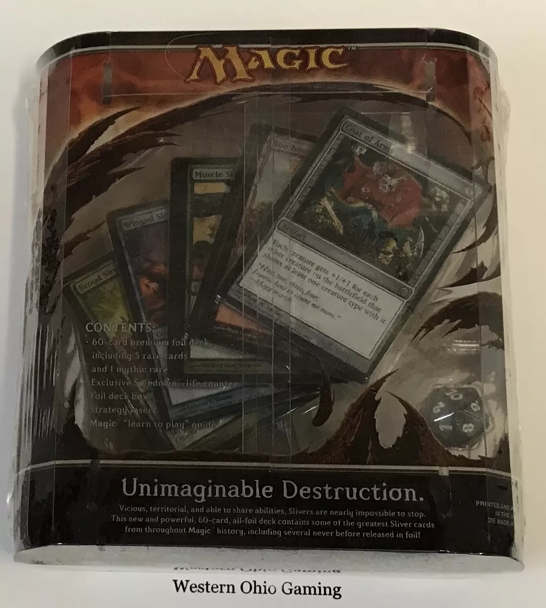 Magic The Gathering Premium Deck Series: Slivers NEW MTG 60 Cards All Foil