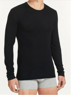 SPIDER Men's Long Sleeve Merino Wool Silk Underwear Jersey 60159q Black WSK