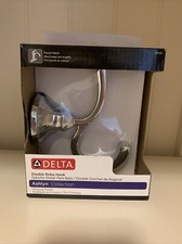 Delta 76435 Ashlyn Collection Bath Double Robe Hook  Chrome Finish  NIB