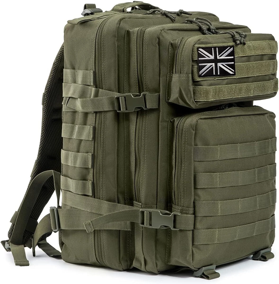 QT&QY Military Tactical Backpacks For Men Molle Daypack 45L Large 3 Day Bug  Out Bag Hiking