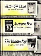 Detective book Club: Better Off Dead - Memory Boy - the Vatican Rip  (1982, HC)