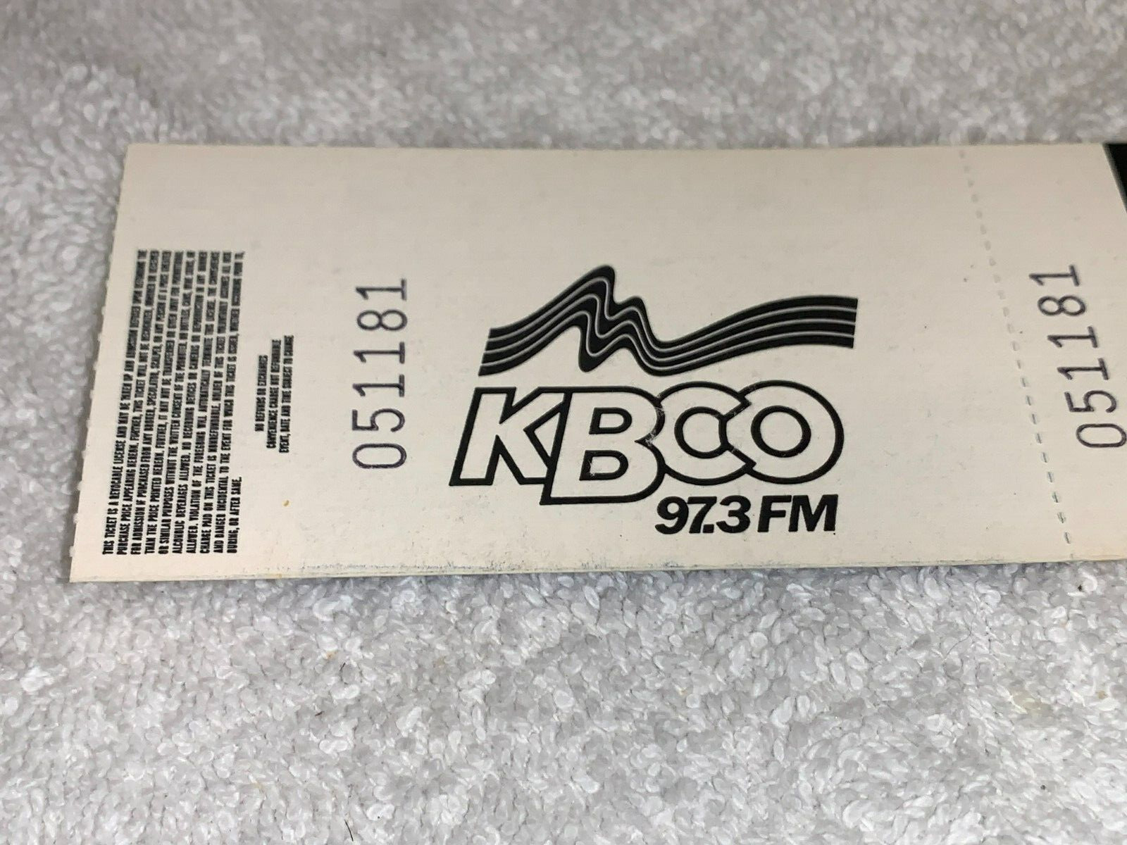 WHO 1989 UNUSED TICKET 25TH ANNIVERSARY ROGER DALTREY PETE TOWNSHEND USA