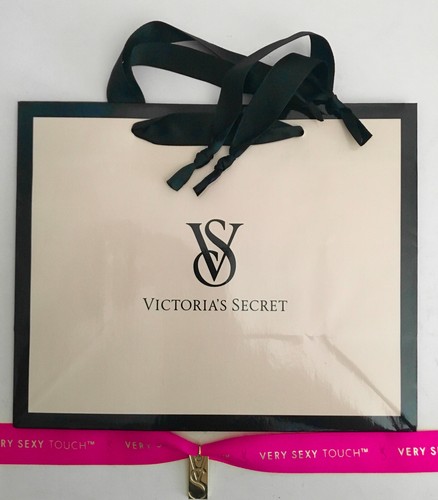 Victorias Secret Pink Floral Logo Small Paper Shopping Gift Displa Craft Bag NEW - Picture 5 of 11