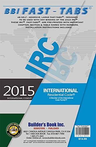 2015 International Residential Code Fast-Tabs by Builder's Book ...