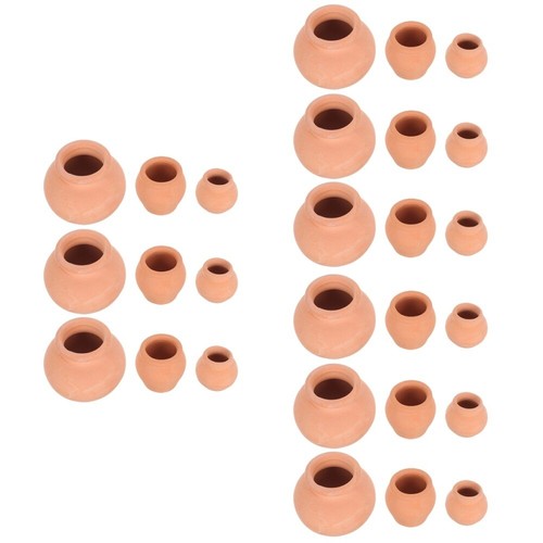 27 PCs kleine Mini -Ton -Töpfe Terrakotta -Keramik Keramik Pflanzer