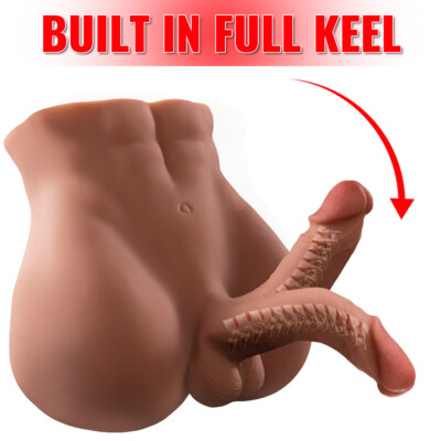 Realistic Sex Toys Male Half Body for Gay Men Women W/Big Penis Dildo Ball  Anal | eBay