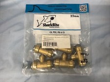 5 X Sharkbite Reduced Branch Tee 22x22x15 mm SB03222215 Tectite F&F