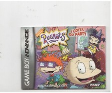 Rugrats I Gotta Go Party GBA MANUAL ONLY Authentic Original