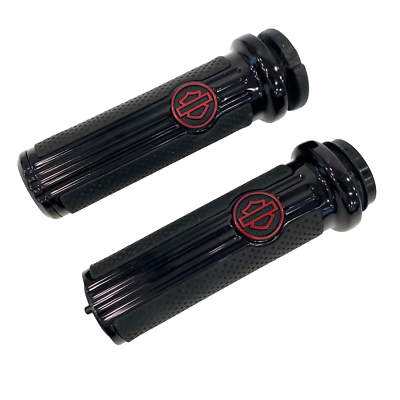 oem Harley 08-24 Touring CVO Red Logo Defiance Black Handlebar 