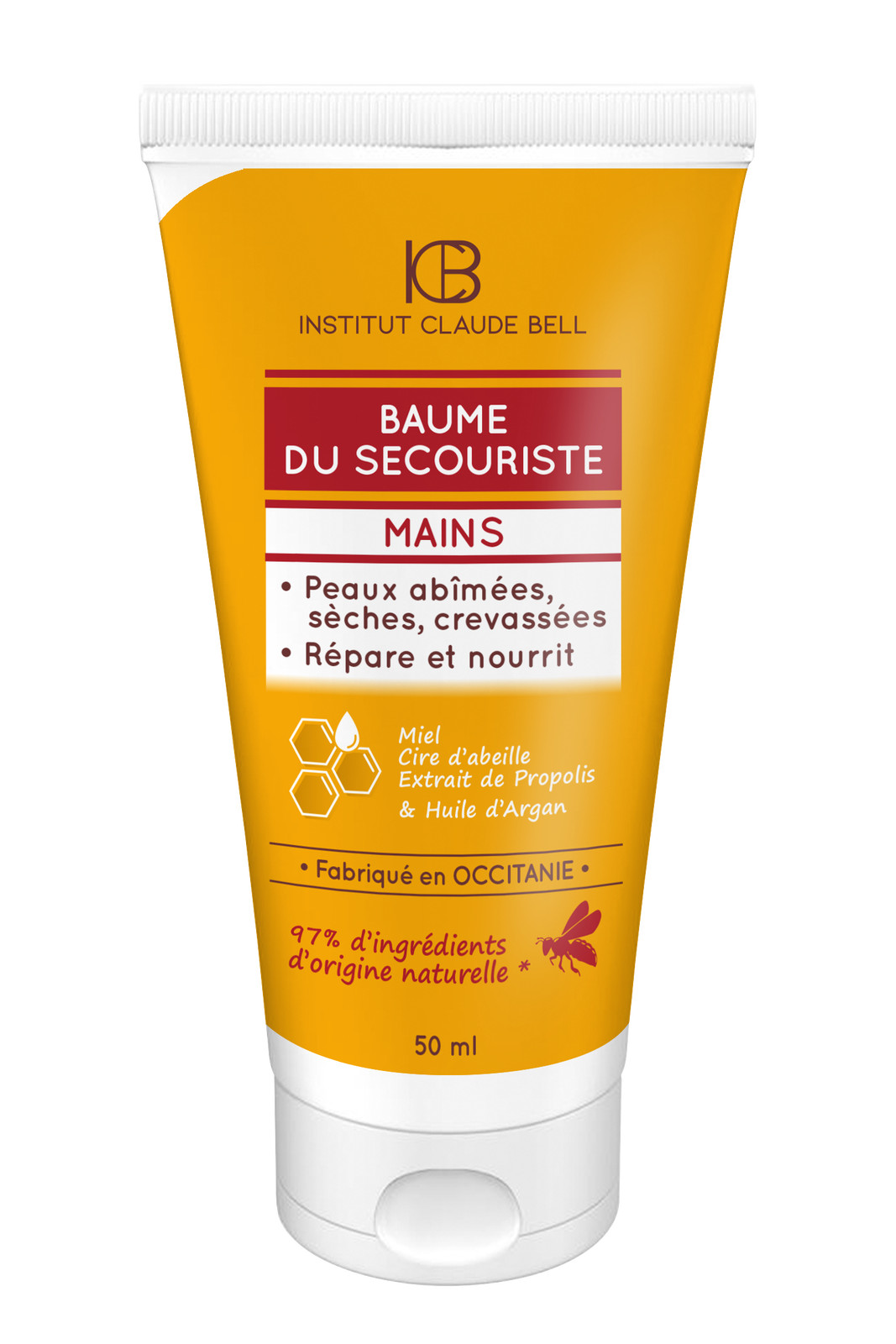 Baume du Secouriste Mains crème hydratante peau sèche abîmée 50ml