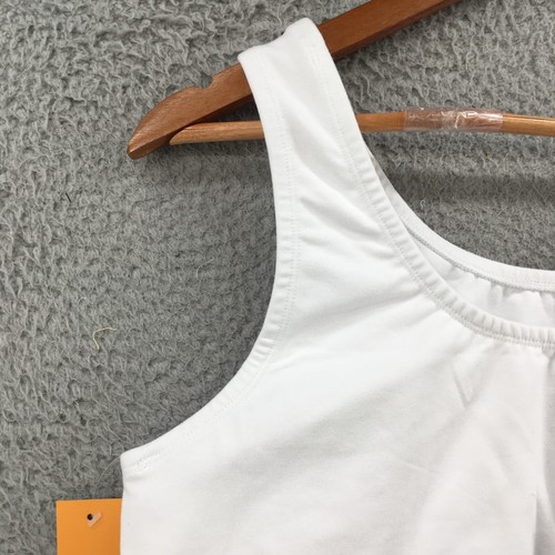 Juno Active Sports Bra Activewear Womens 2X Plus White Scoop Neck No Padding NEW - Picture 11 of 17