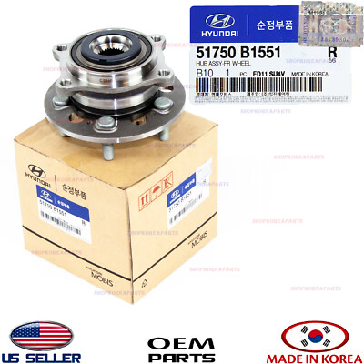 ハネハネ WHEEL HUB & BEARING FRONT GENUINE G80 GENESIS 3.8L 4WD 2015-2017