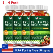 Fruits and Veggies 60/120/240Gummies Balance of Daily Nature Fruits & Vegetables