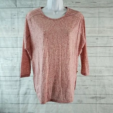 Toad&Co Womens Ember 3/4 Sleeve Tee Sz XS Red Heathered