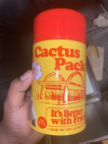 Travis Scott McDonalds Collectible Lunch Box Cactus Jack In Hand Ships ASAP - Picture 5 of 5