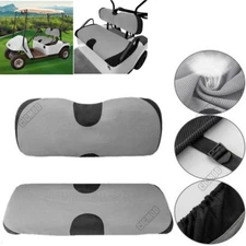 Front Rear Golf Cart Seat Cover Set for EZGO TXT RXV & Club Car DS & Yamaha US