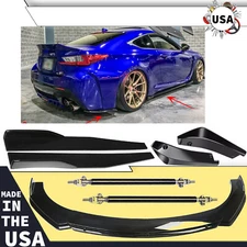 For Lexus RC F RC300 350 Front Bumper Lip Splitter Spoiler Body Kit Side Skirt