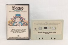 Vintage 1963 Original Bach's Greatest Hits Vol 1 One Cassette Tape Baroque Era
