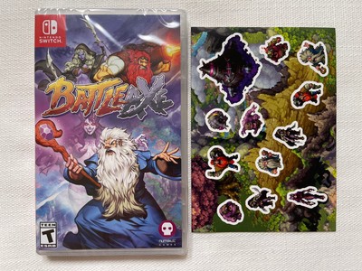Battle Axe (Nintendo Switch) Brand new, sealed! Kickstarter version w/ stickers!