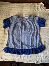 BANANA REPUBLIC Medium Blue 100 SILK blouse