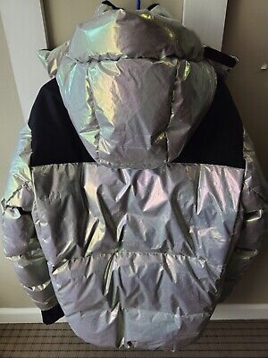 Moncler Grenoble Men's Rennaz Silver Hooded Puffer Jacket Moncler Grenoble Men's Rennaz Silver Hooded Puffer Jacket