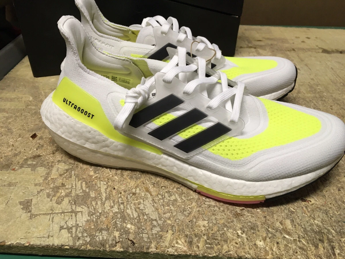 DS MENS adidas ULTRABOOST 21 FY0377 SOLAR YELLOW SZ 10 AUTHENTIC