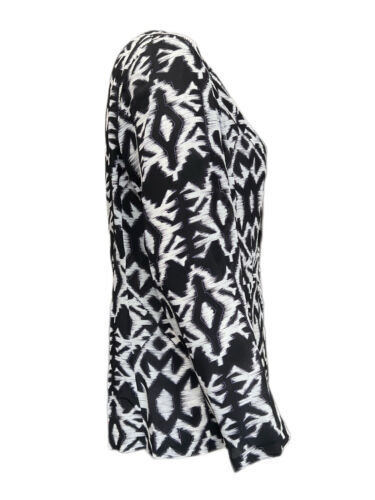 Marina Rinaldi Women's Nero Cesto Printed Silk Blazer NWT - Picture 2 of 3