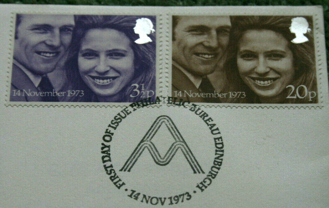 Post Office First Day Cover 'Royal Wedding Princess Anne' 1973 Bureau