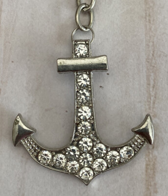 Aqua79 Sparkling Blue Rhinestone Nautical Anchor Keychain - With Lobster Clasp For Keys & Bags - View #13