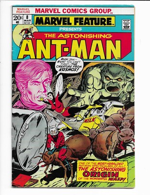 MARVEL FEATURE 8 - F- 5.5 - ANT-MAN - WASP - ANT-MAN ANT'S (1973)