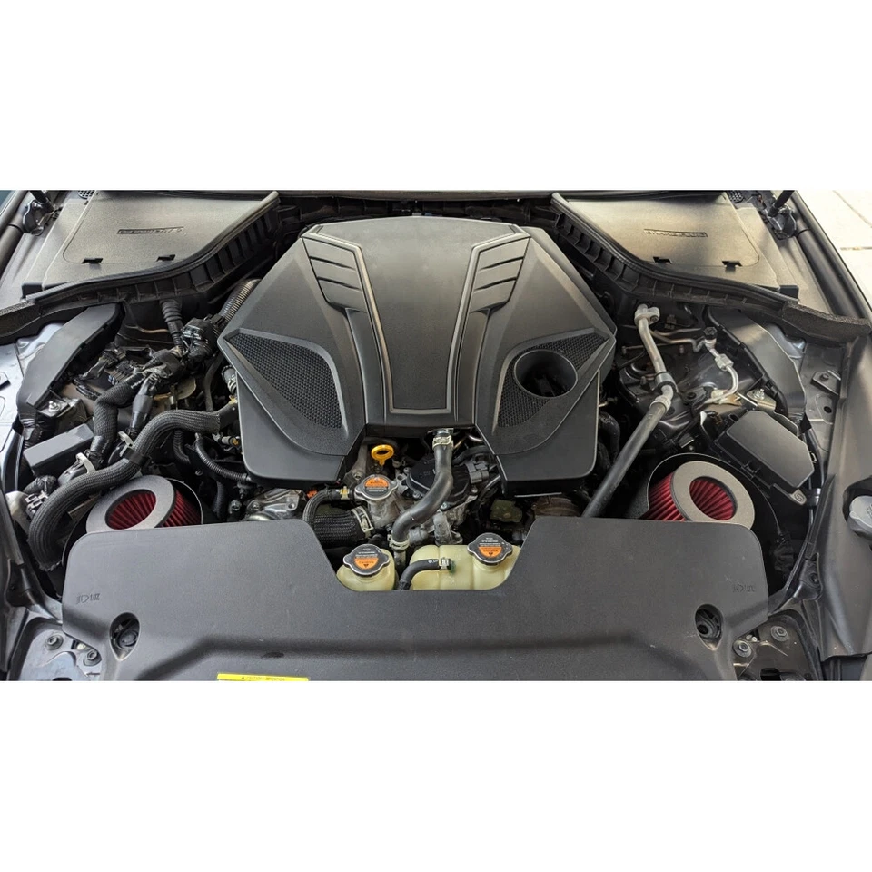Cold Air Intake Kit + Heat Shield Cover For 16+ Infiniti Q50 Q60 3.0L Twin Turbo - Image 3 of 4