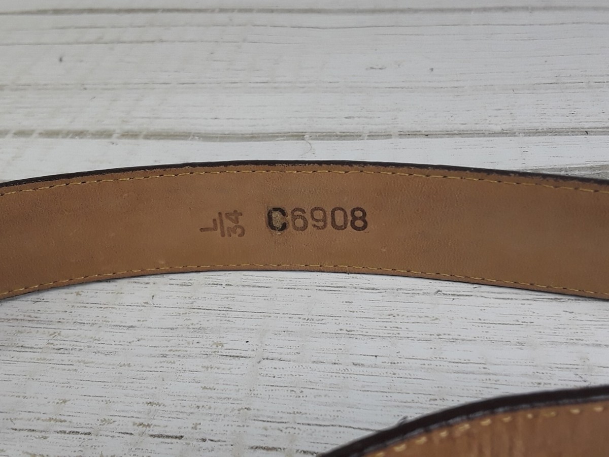 Brighton 34 Brown Leather Croc Embossed Belt Classic Cut Out Rhinestone Vintage 90s Brighton Leather Belt Brown Crocodile, L / 34 - Etsy main image 2