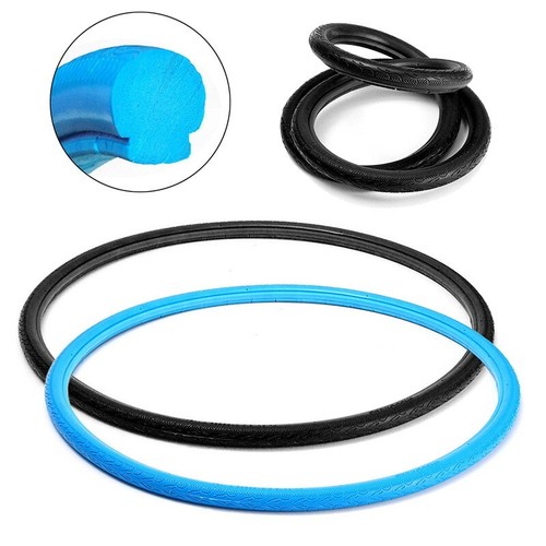 1x 24 pollici 1-3/8 pneumatico bicicletta da strada tubo solido a prova di esplosione pneumatico 7 colori - Foto 4 di 42