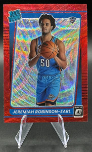 2021-22 Jeremiah Robinson-Earl RC #170 Donruss Optic Rated Rookie Red Wave Prizm