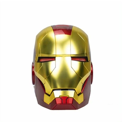1/1 Iron Man MK5 Helmet Voice-control Wearable Mask Cosplay Prop Gold/Black Toy - Picture 5 of 43