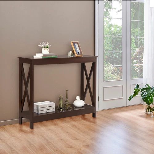 Console Entryway Sofa Table Rectangular Display Table for Living Room Hallway