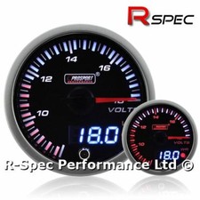 Prosport 60mm JDM Dual Display Schrittmotor Warnspannung Volt 12V 12 VDC Messgerät